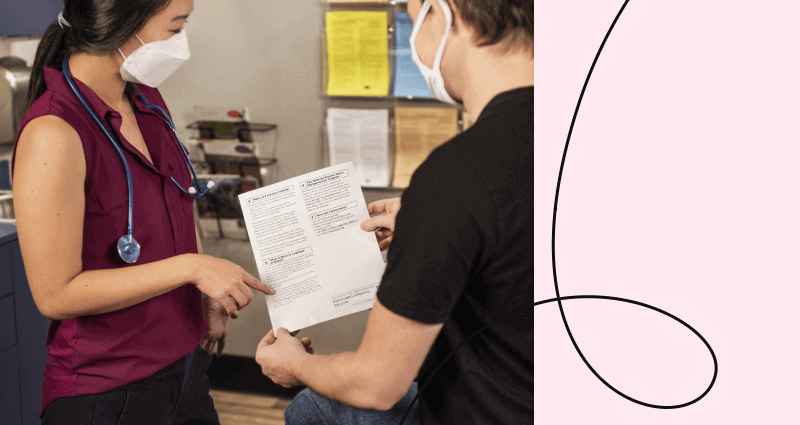 A man wearing a mask and a black shirt.