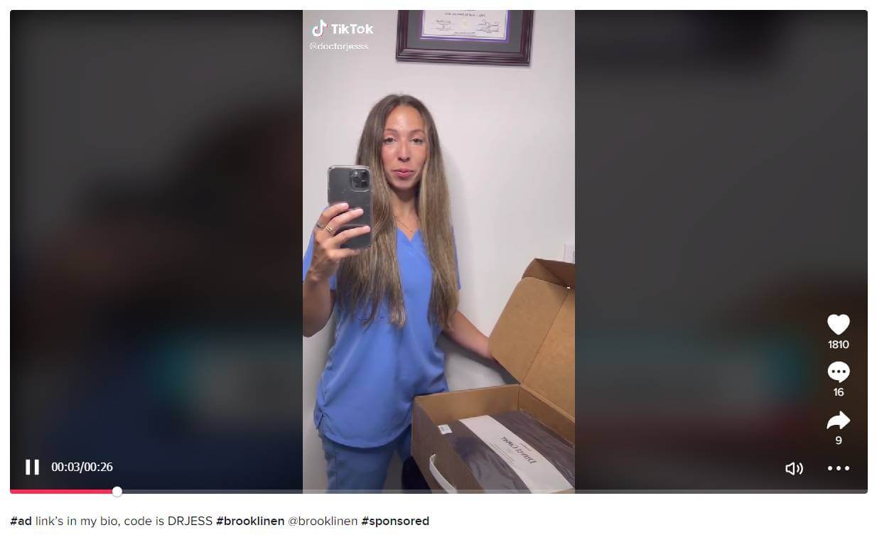 Doctor Jess TikTok video