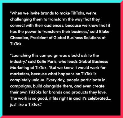 The faster-paced ads