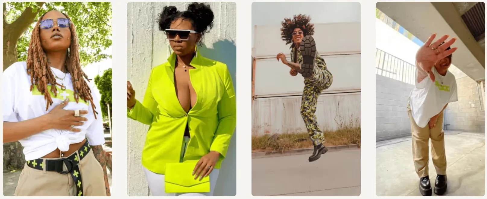 Creators modeling fashion looks for a multi-city retail brand campaign.