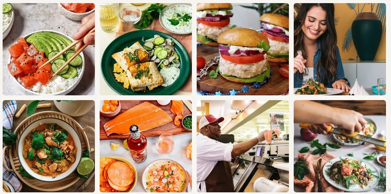 Bluehouse Salmon influencer recipe content campaign