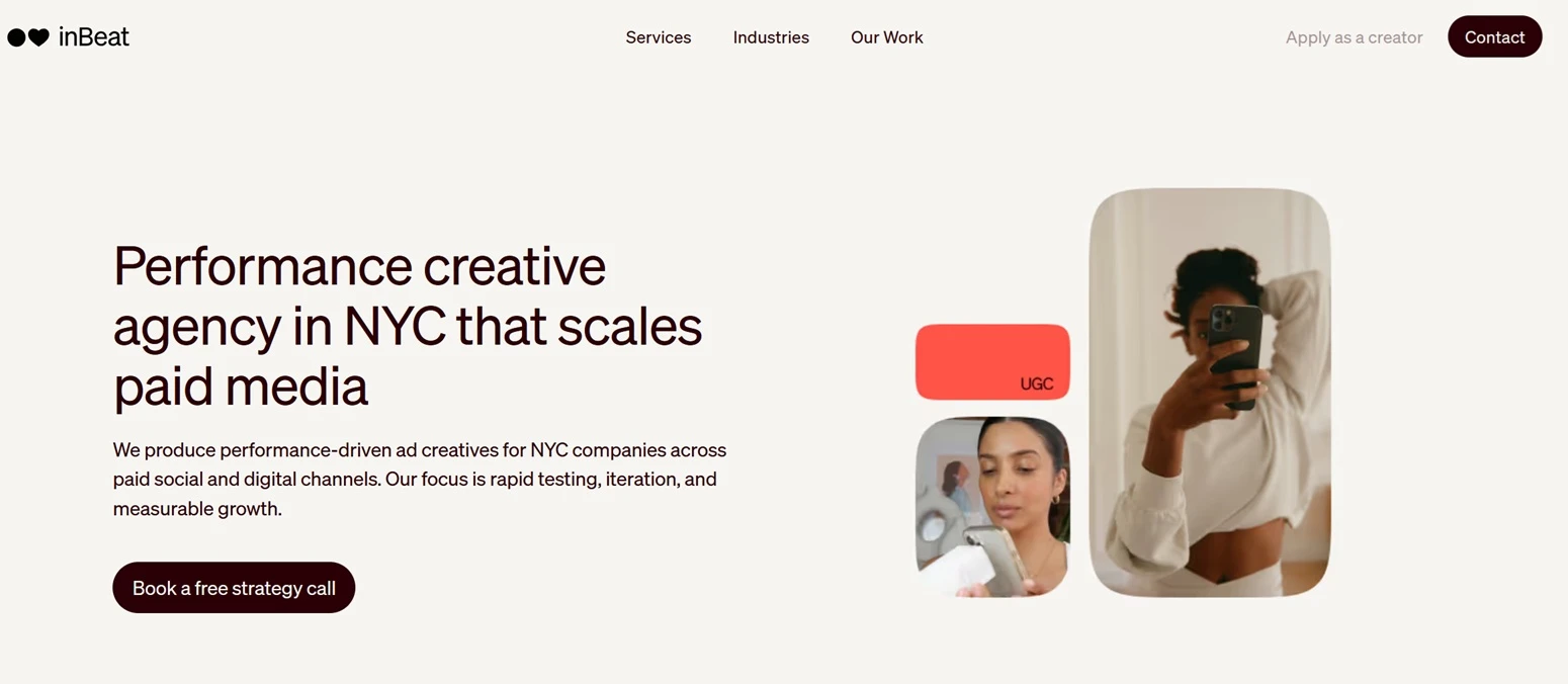 Top Performance Creative Agency in New York: inBeat