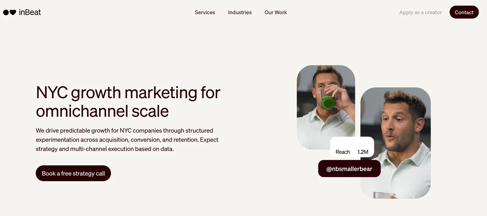 Best Growth Marketing Agency in NYC: inBeat