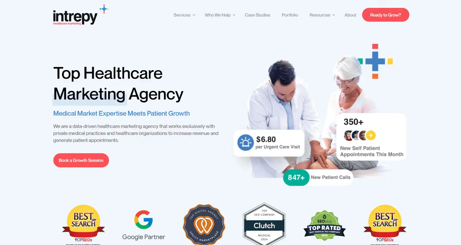 Top healthcare marketing agency: Intrepy Healthcare Marketing