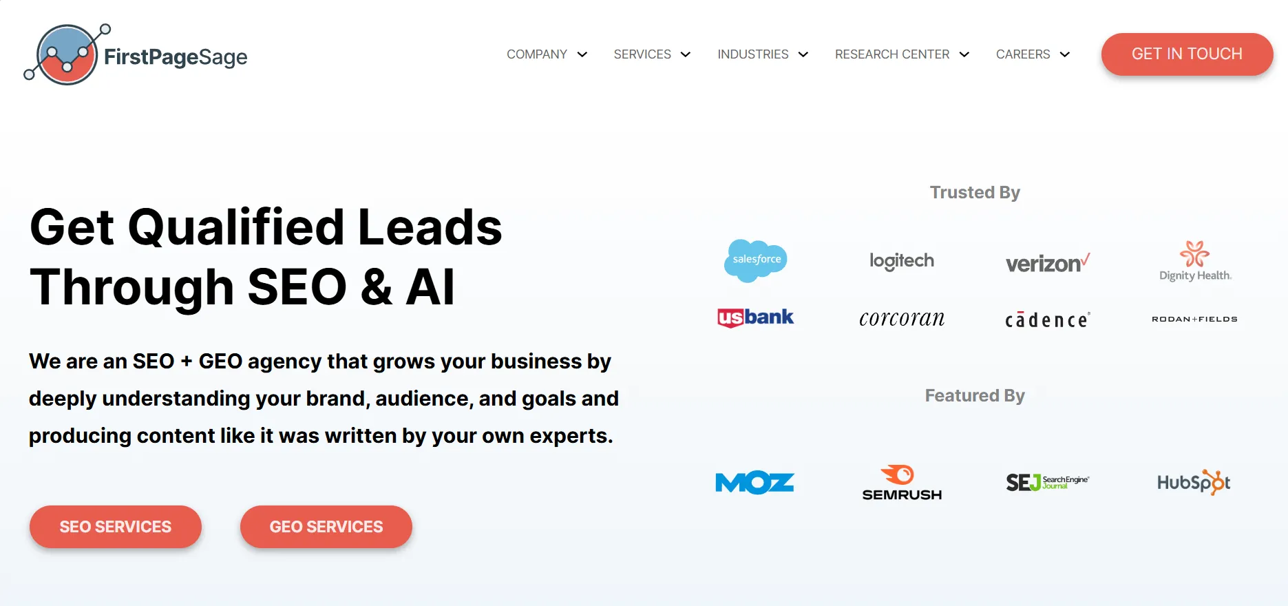 Top healthcare marketing agency: First Page Sage