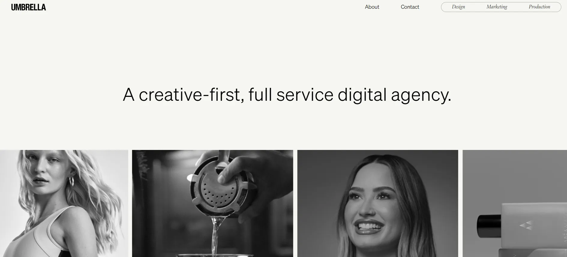 Umbrella Agency creative digital team focused on branding and visual content.