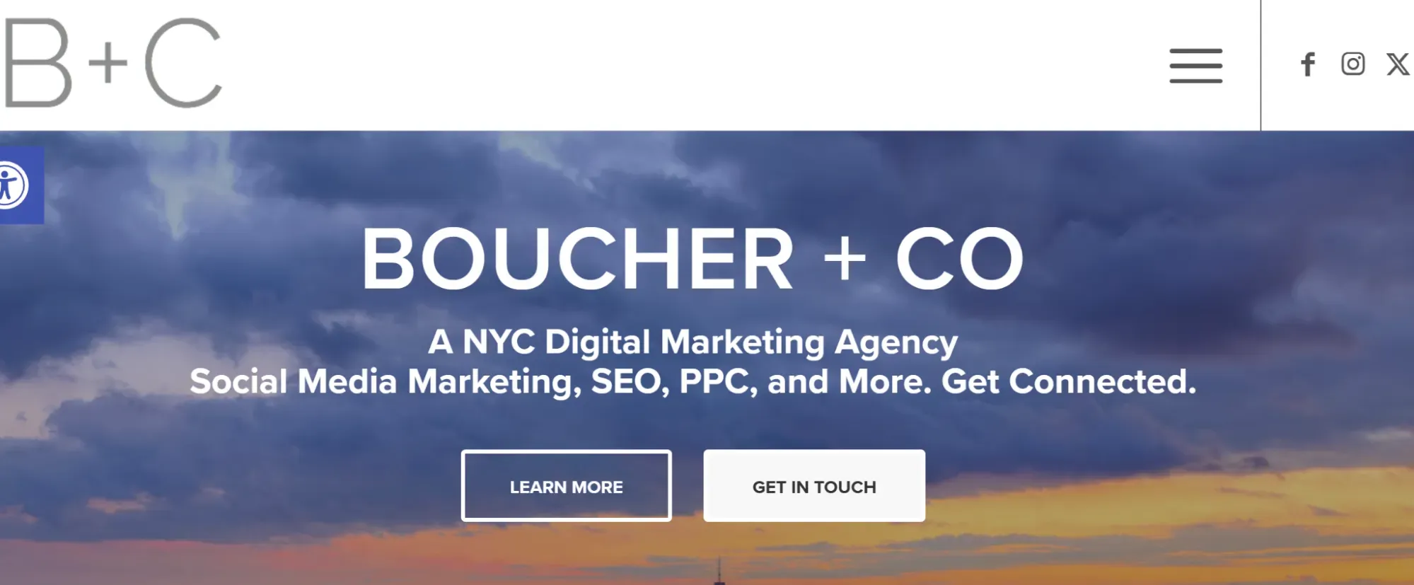 Boucher + Co digital marketing agency offering SEO, PPC, and social media.