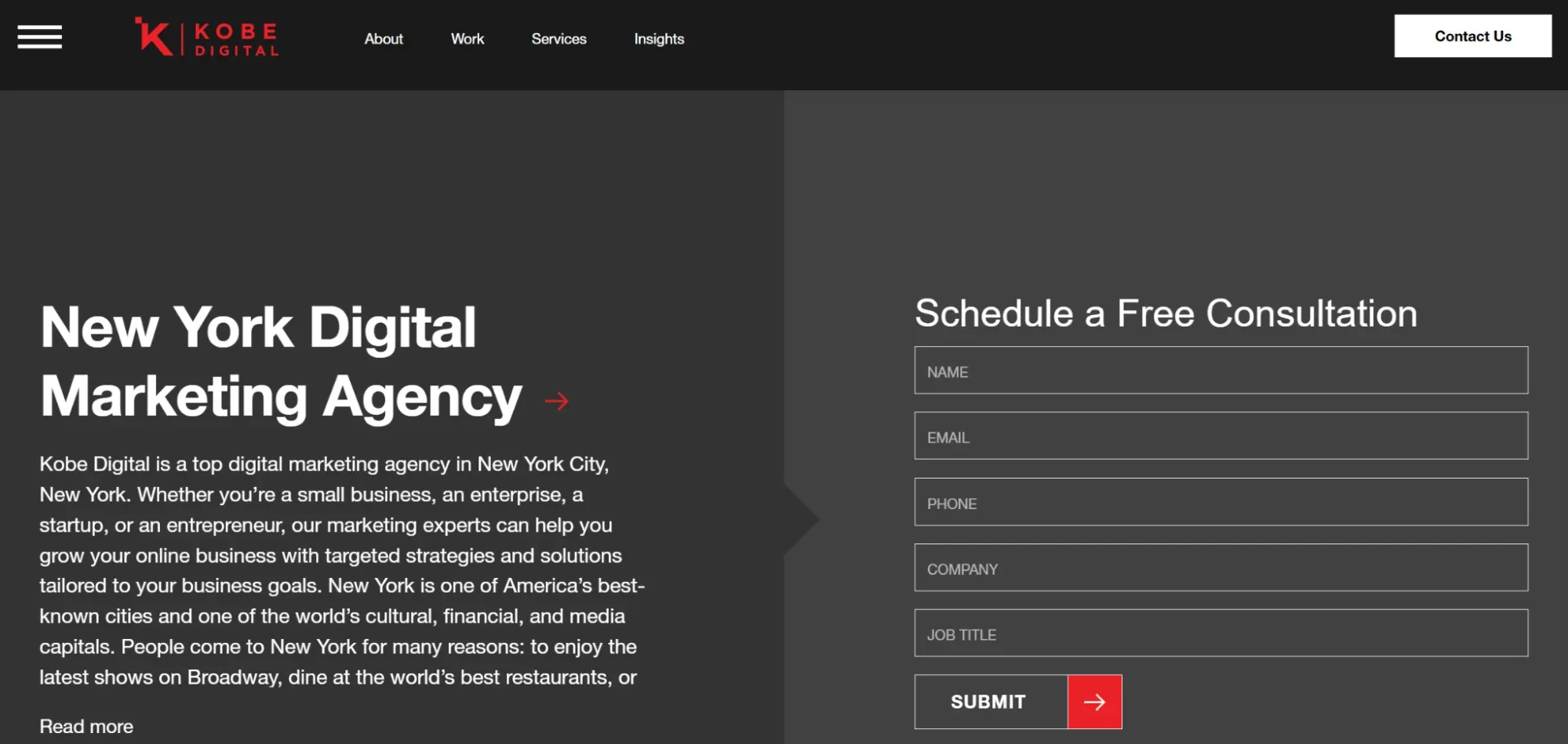 Kobe Digital digital marketing agency focused on ads, strategy, and growth.