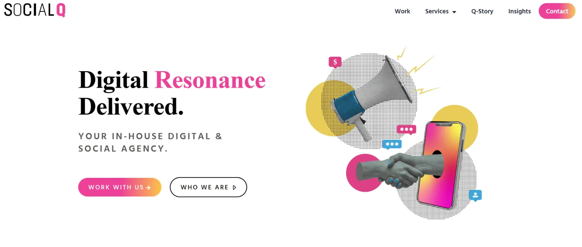 SocialQ digital marketing agency focused on social media and content.