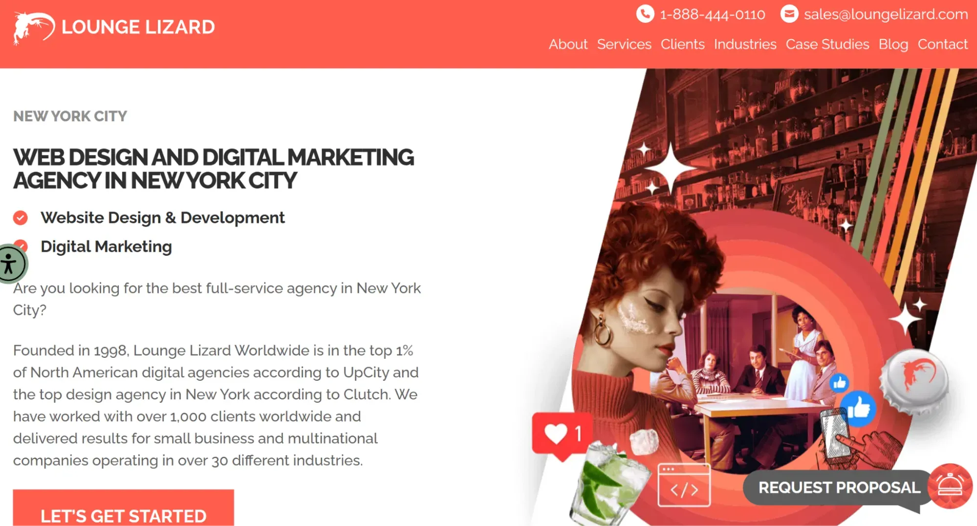 Lounge Lizard web design and digital marketing agency in NYC.