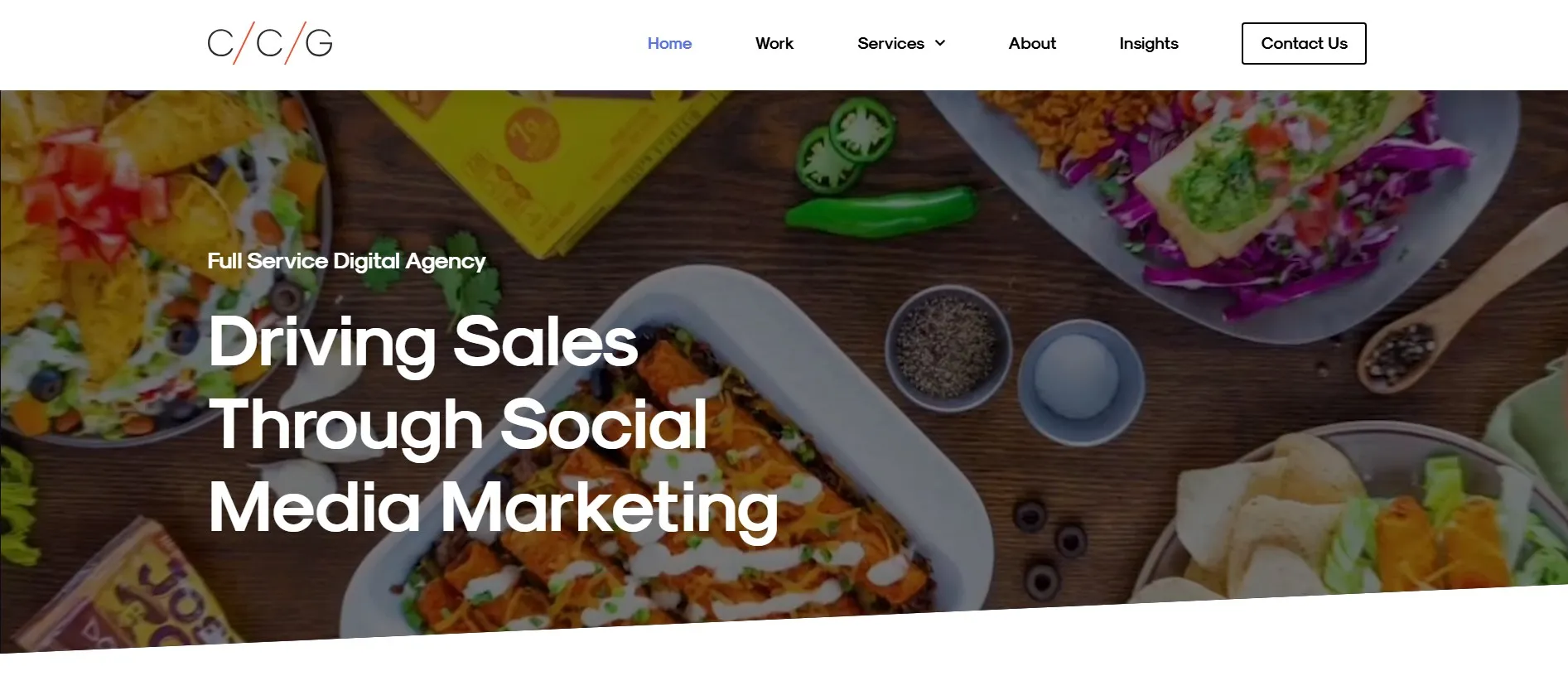 C/C/G full-service agency managing social media and brand campaigns.