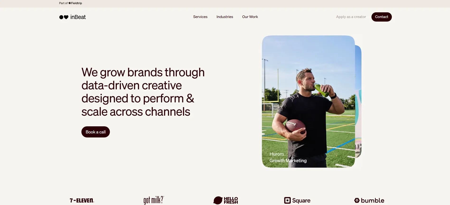 inBeat performance creative agency focused on UGC and paid social.