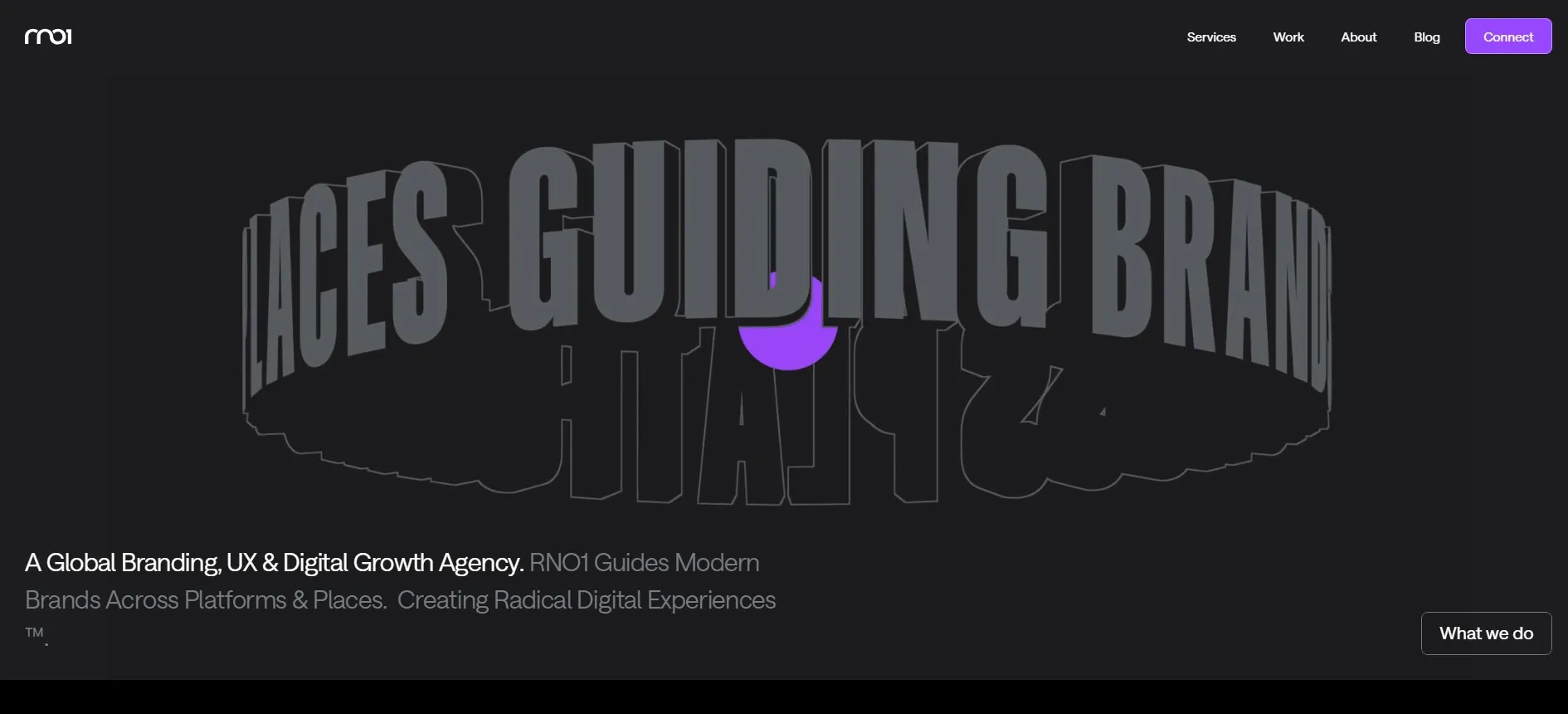 RNO1 digital agency creating UX, branding, and immersive experiences.