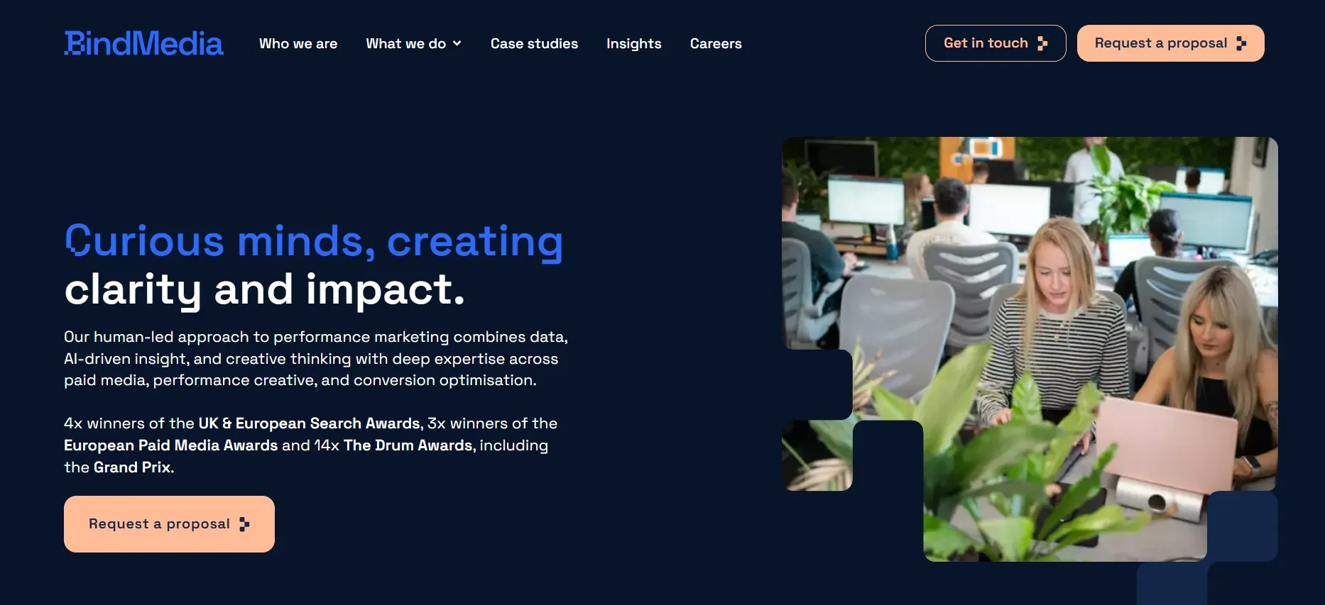 Bind Media performance marketing agency focused on creative and CRO.