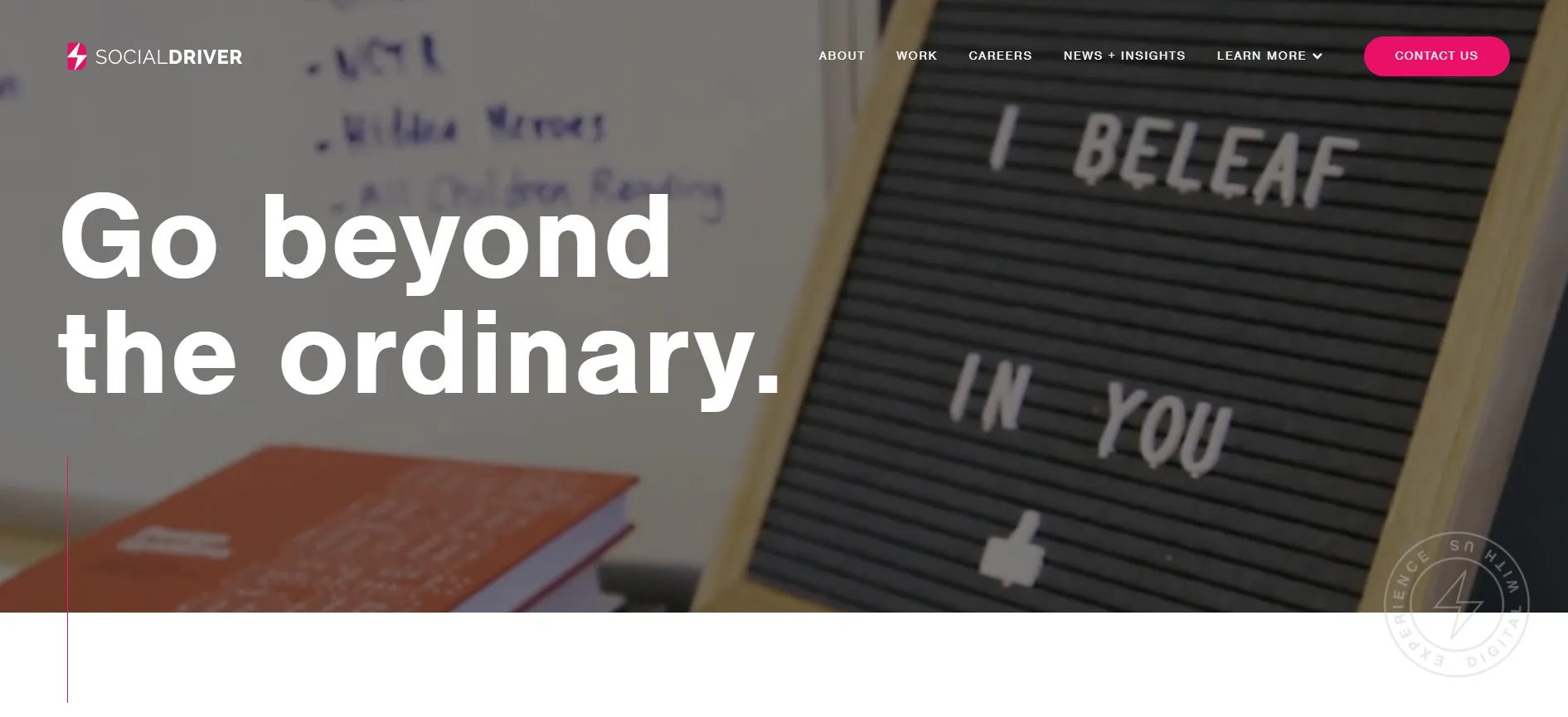 Social Driver agency combining social media with digital strategy services.