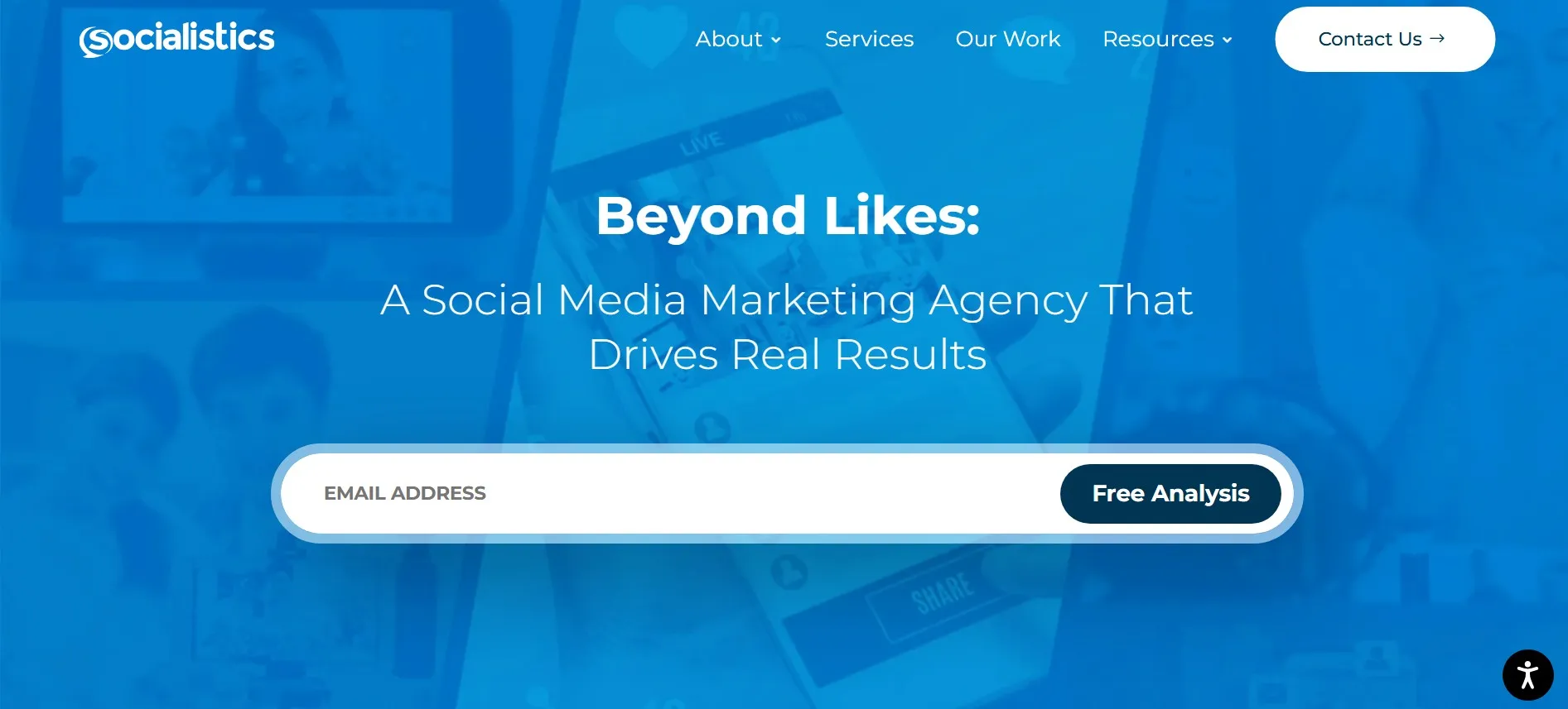 Socialistics agency focused on performance-driven social media marketing.