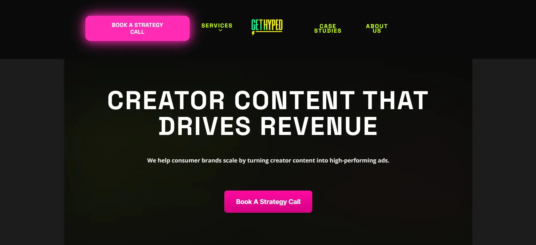 Get Hyped agency creating UGC ads for performance-focused growth.
