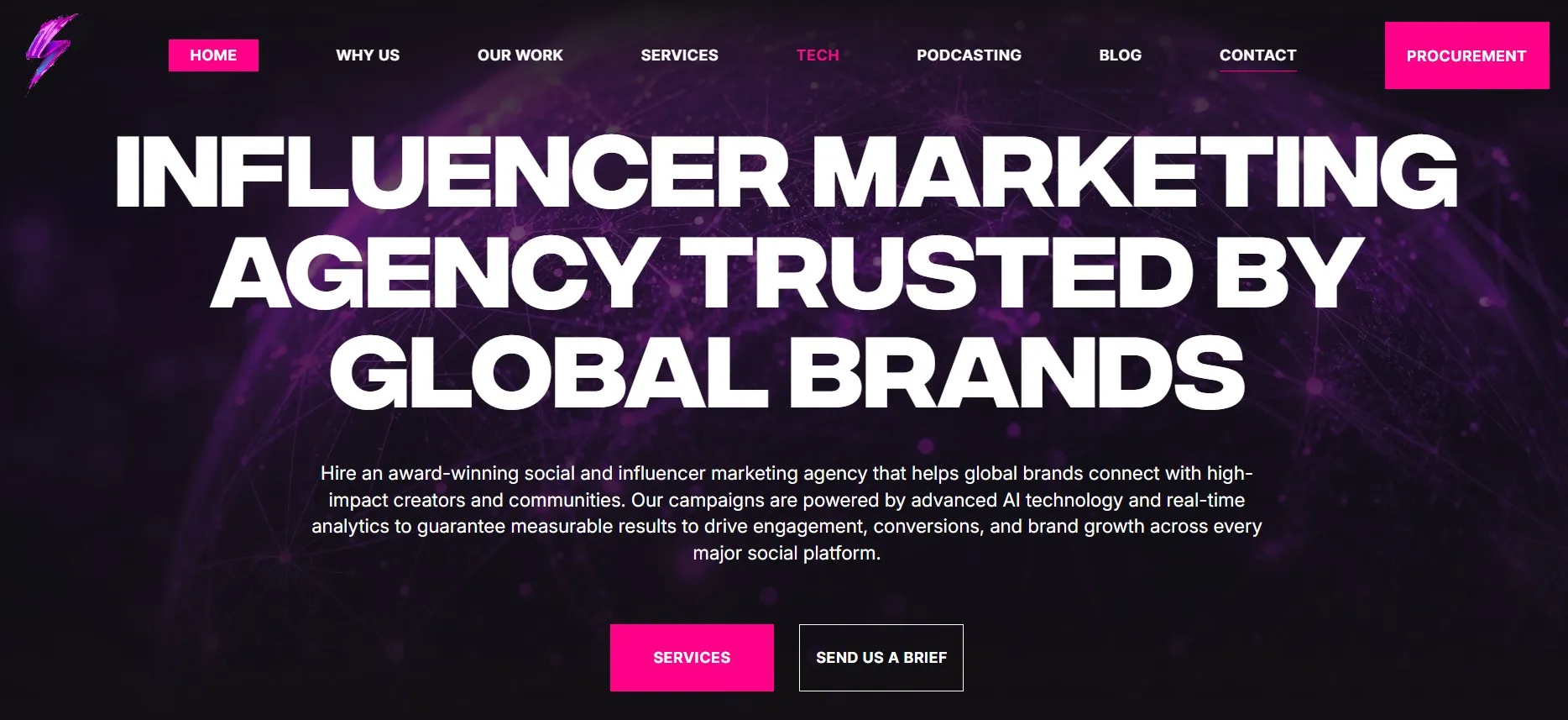 Socially Powerful agency running global influencer campaigns with analytics.