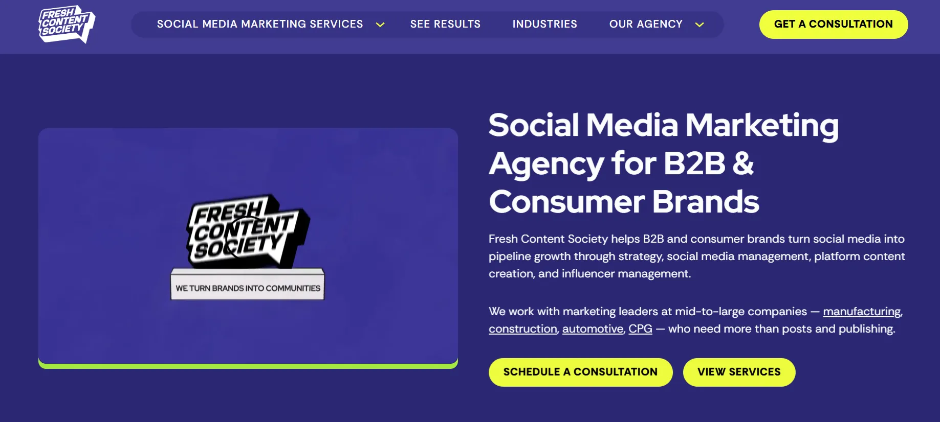 Short-Form Video Agency - Fresh Content Society