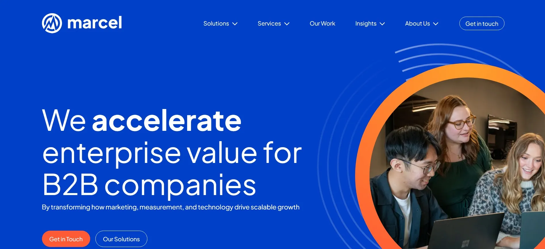 Marcel Digital B2B agency for SEO, paid media, analytics, and enterprise websites.