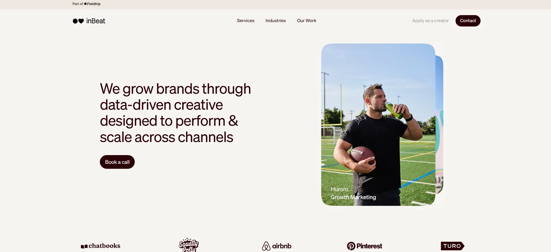 inBeat creator marketing agency for UGC, paid social, and performance creative.