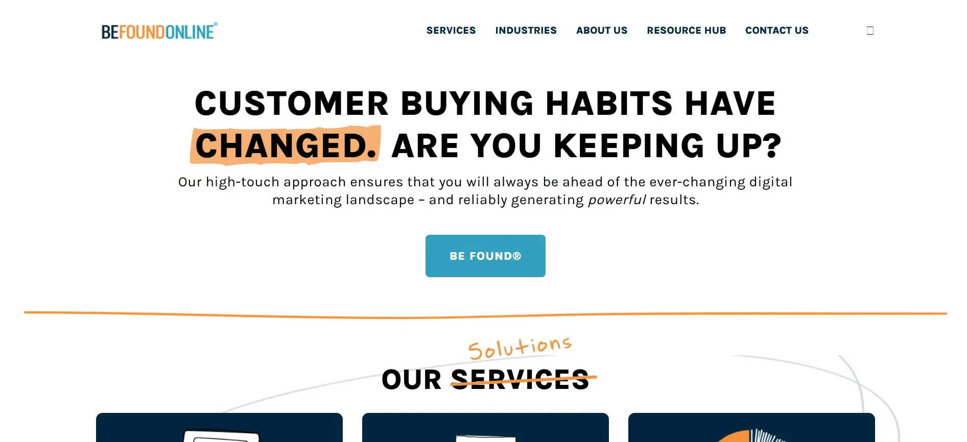 Be Found Online search agency for paid media, SEO, analytics, and sales support.