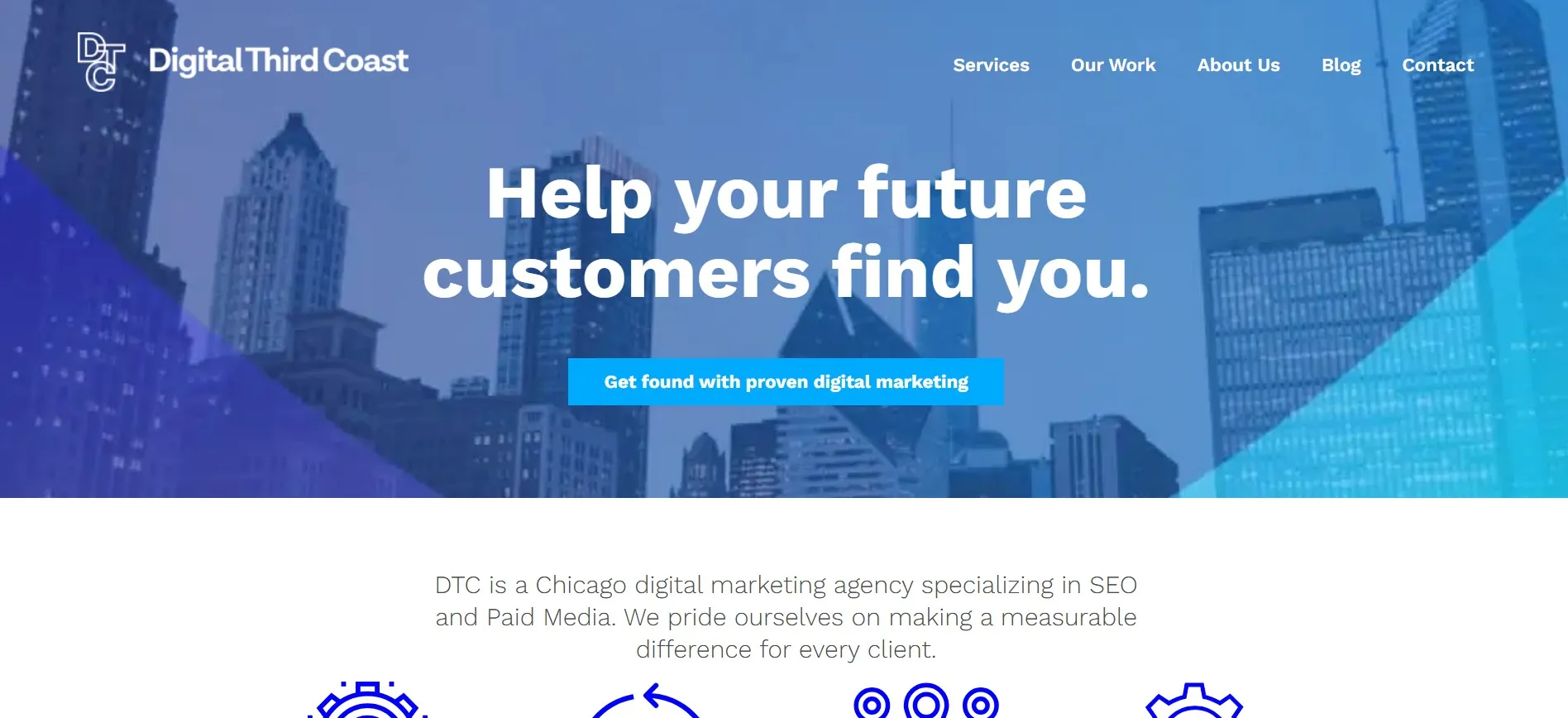 Digital Third Coast SEO and paid media agency helping customers find Chicago brands.