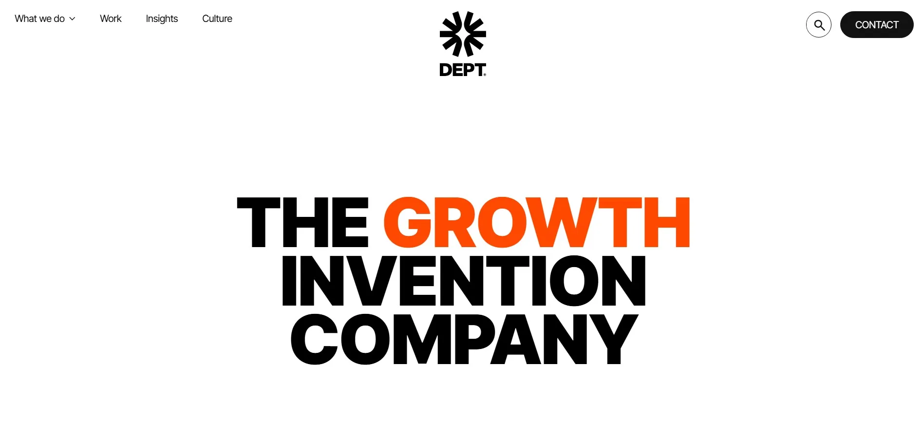 DEPT agency for enterprise technology, product design, and growth campaigns.