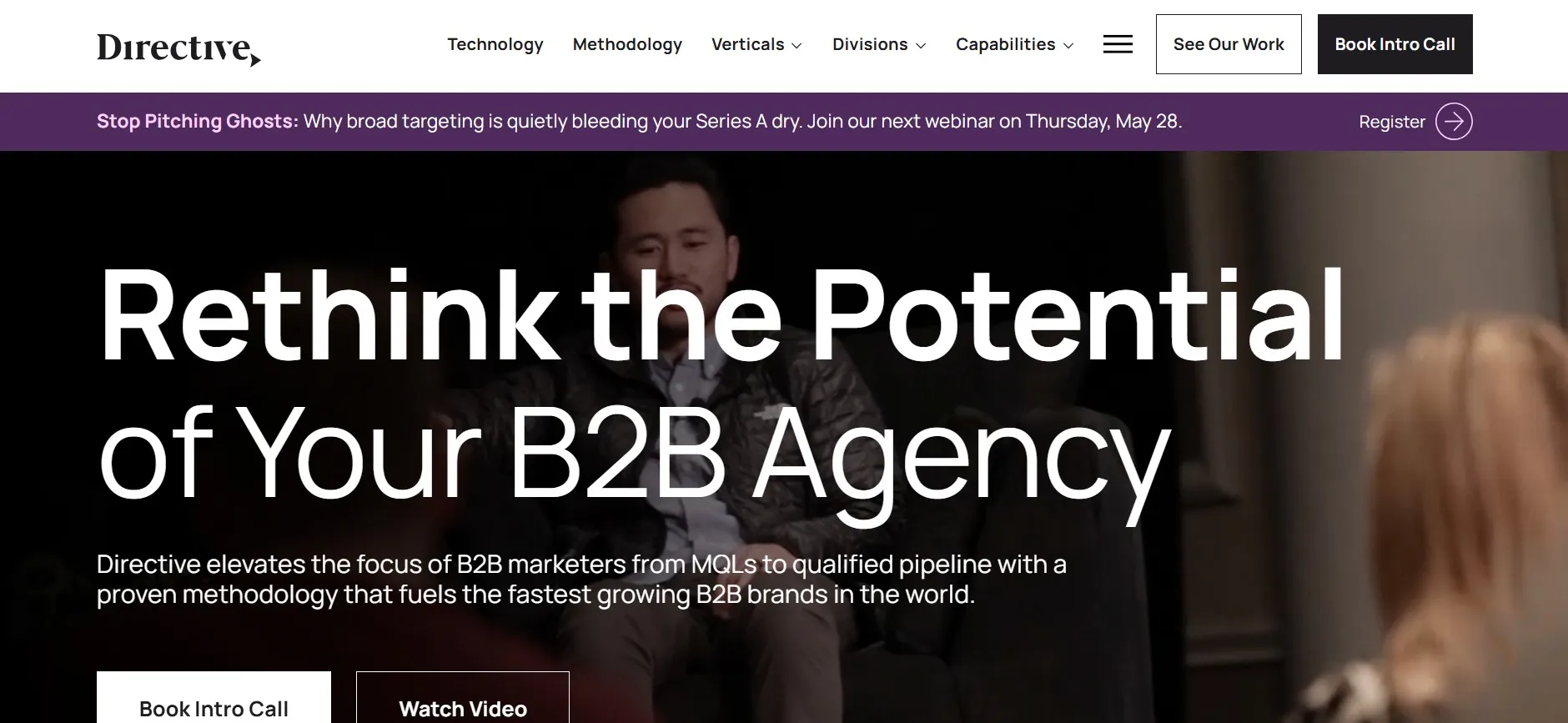 Directive B2B agency for qualified pipeline and revenue marketing.