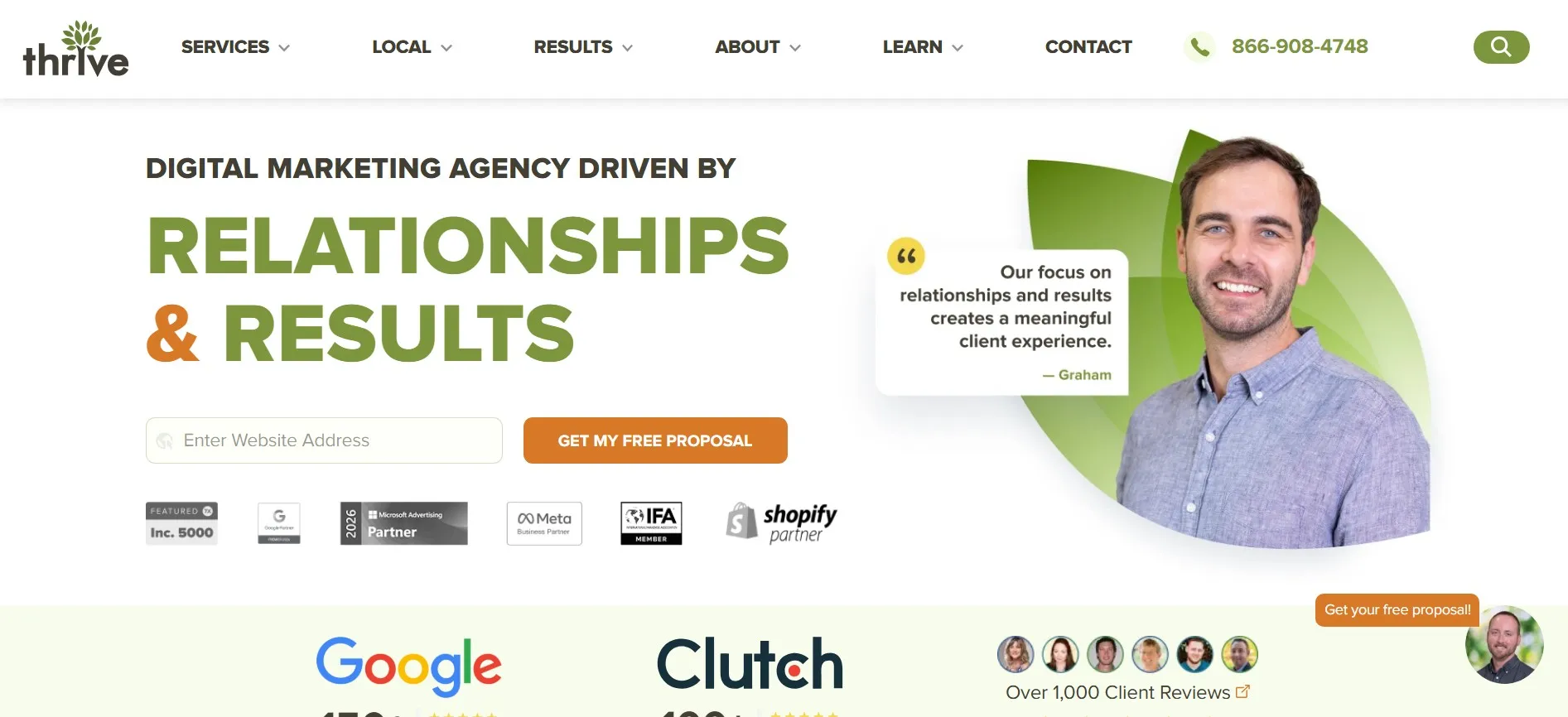 Thrive agency for SEO, PPC, web design, and full-service digital marketing.