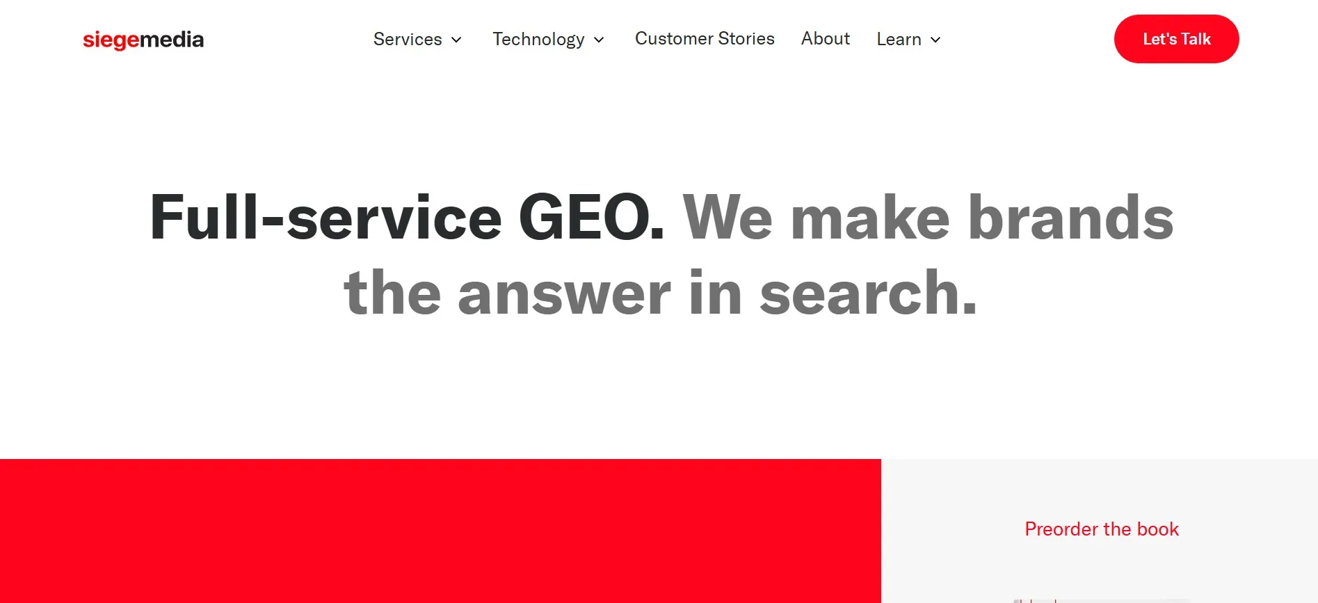 Siege Media agency for content SEO, digital PR, and organic search growth.