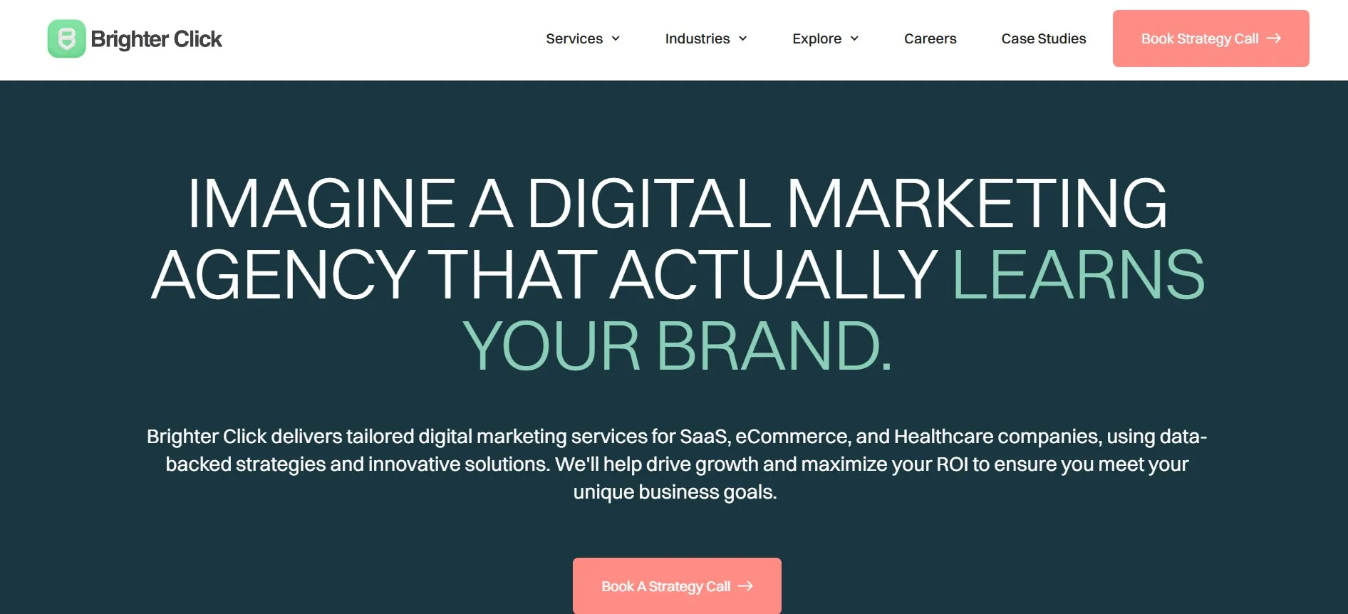 Brighter Click digital marketing agency for SaaS and healthcare brands.