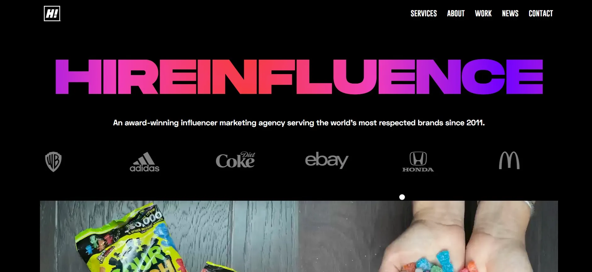 HireInfluence influencer marketing agency for global brand campaigns.