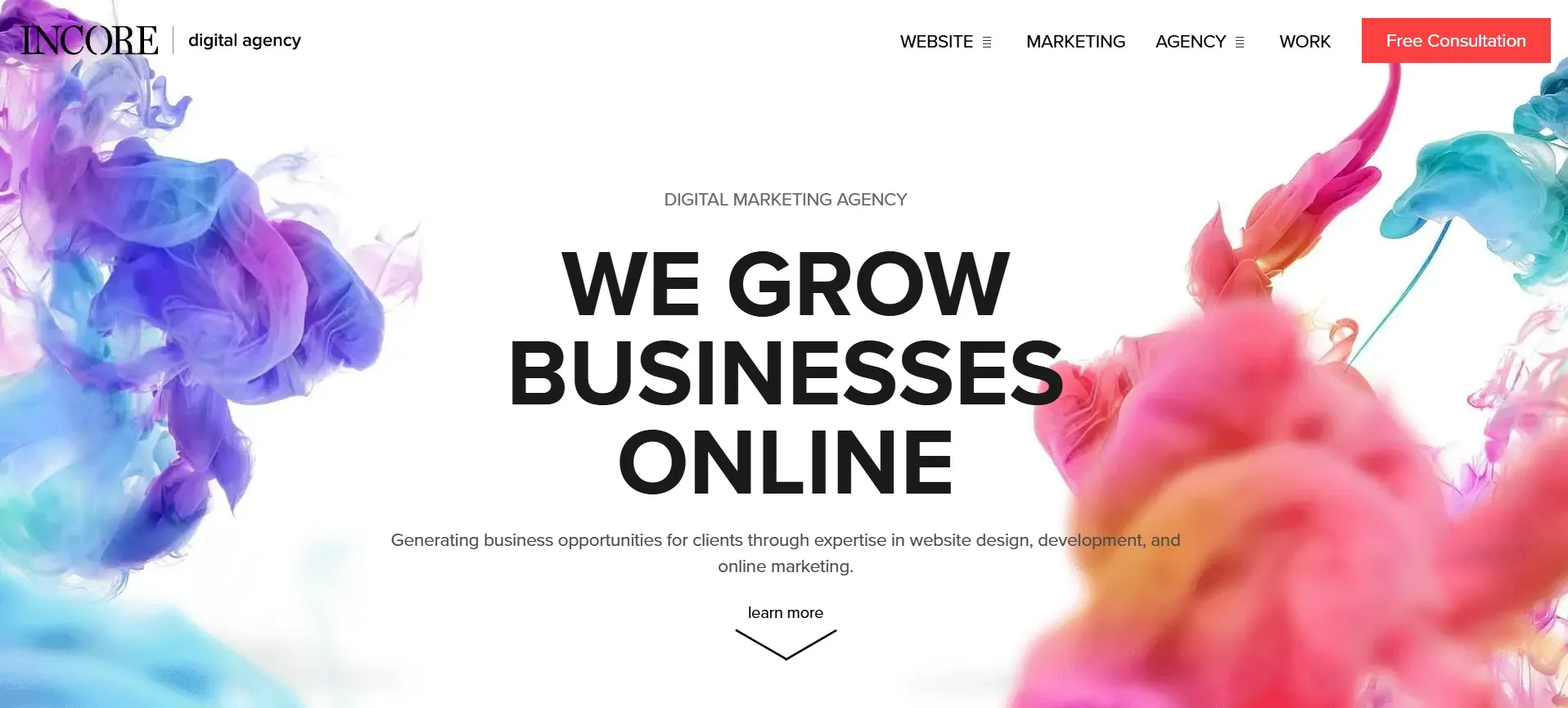 Incore Digital Agency builds websites and marketing campaigns for businesses.