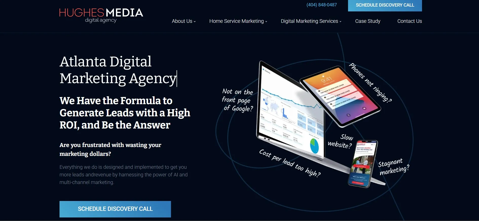 Hughes Media lead generation, SEO, and paid media services in Atlanta.