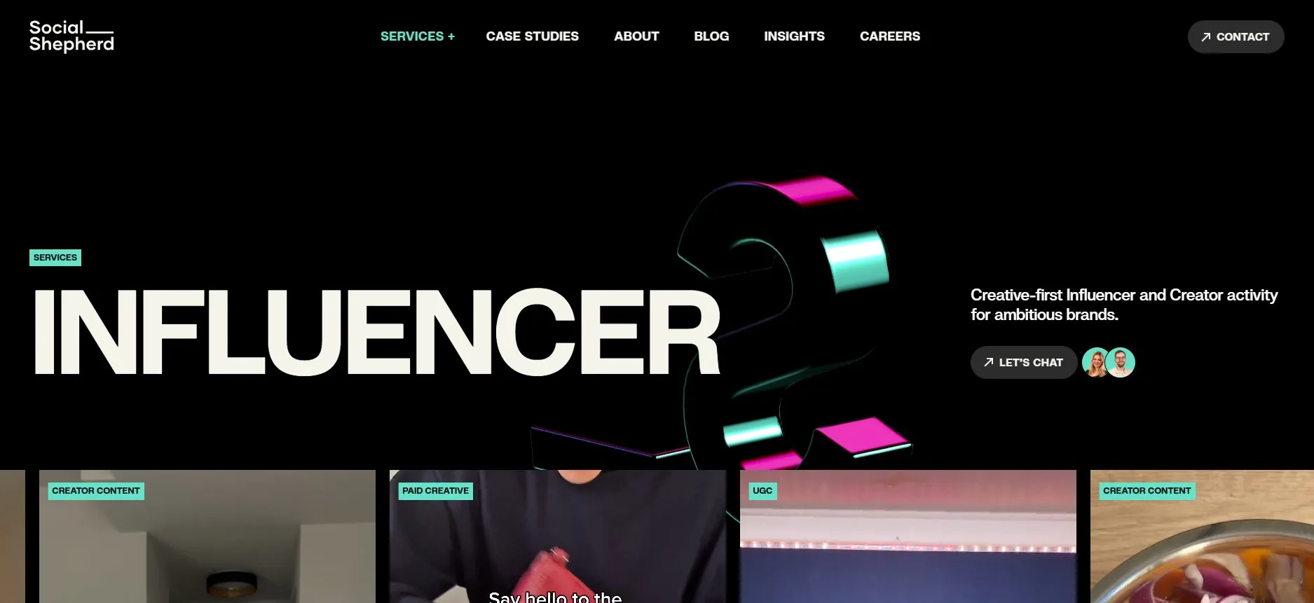Social Shepherd runs influencer and creator work for ambitious brands. 