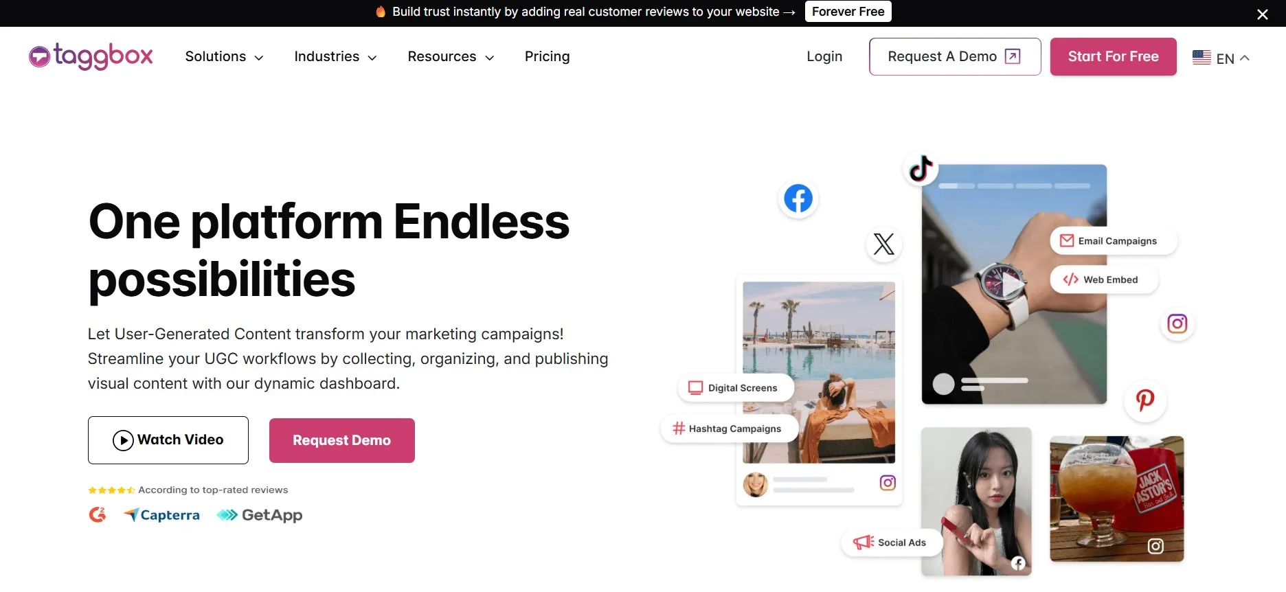 Taggbox helps teams collect and publish customer content at scale.