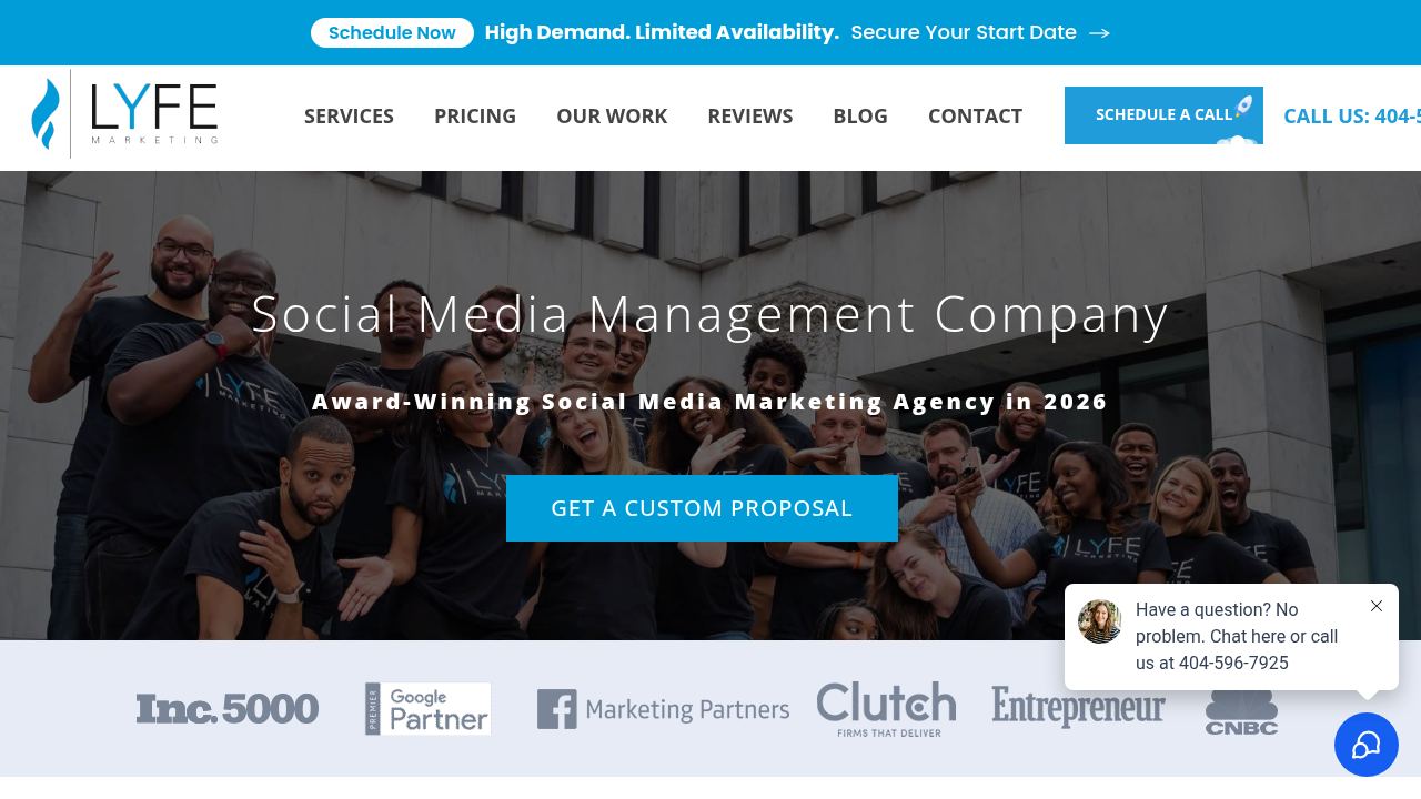 Screenshot of https://www.lyfemarketing.com