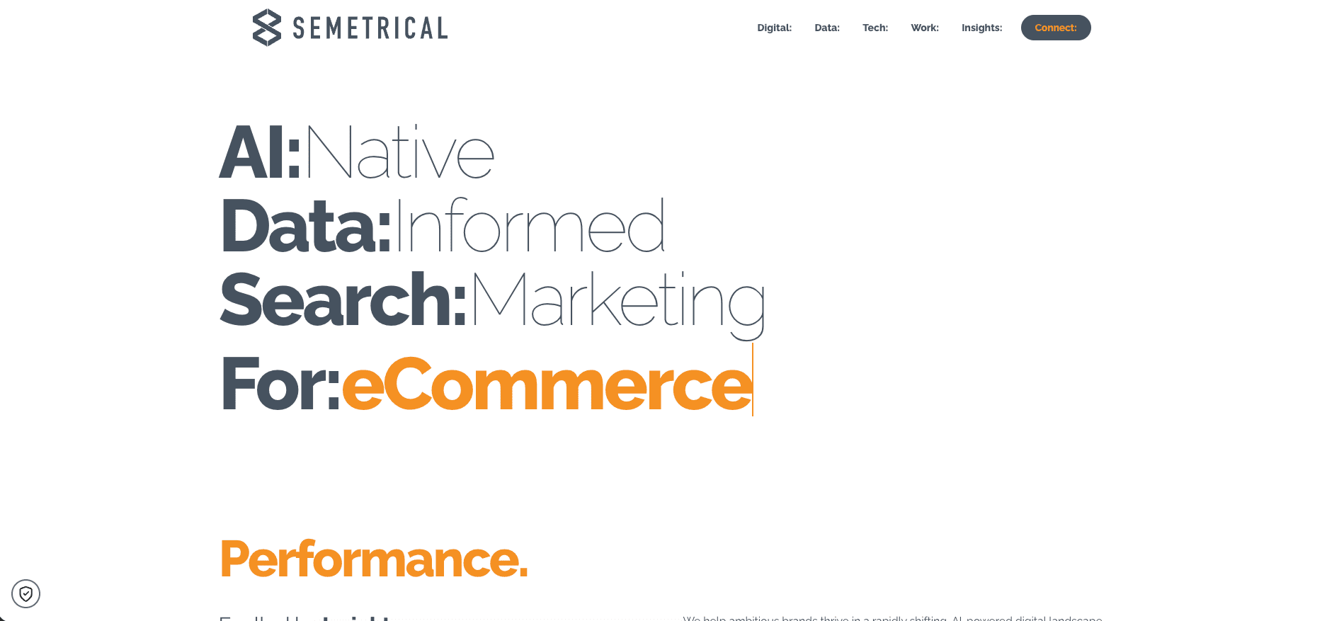semetrical homepage screenshot