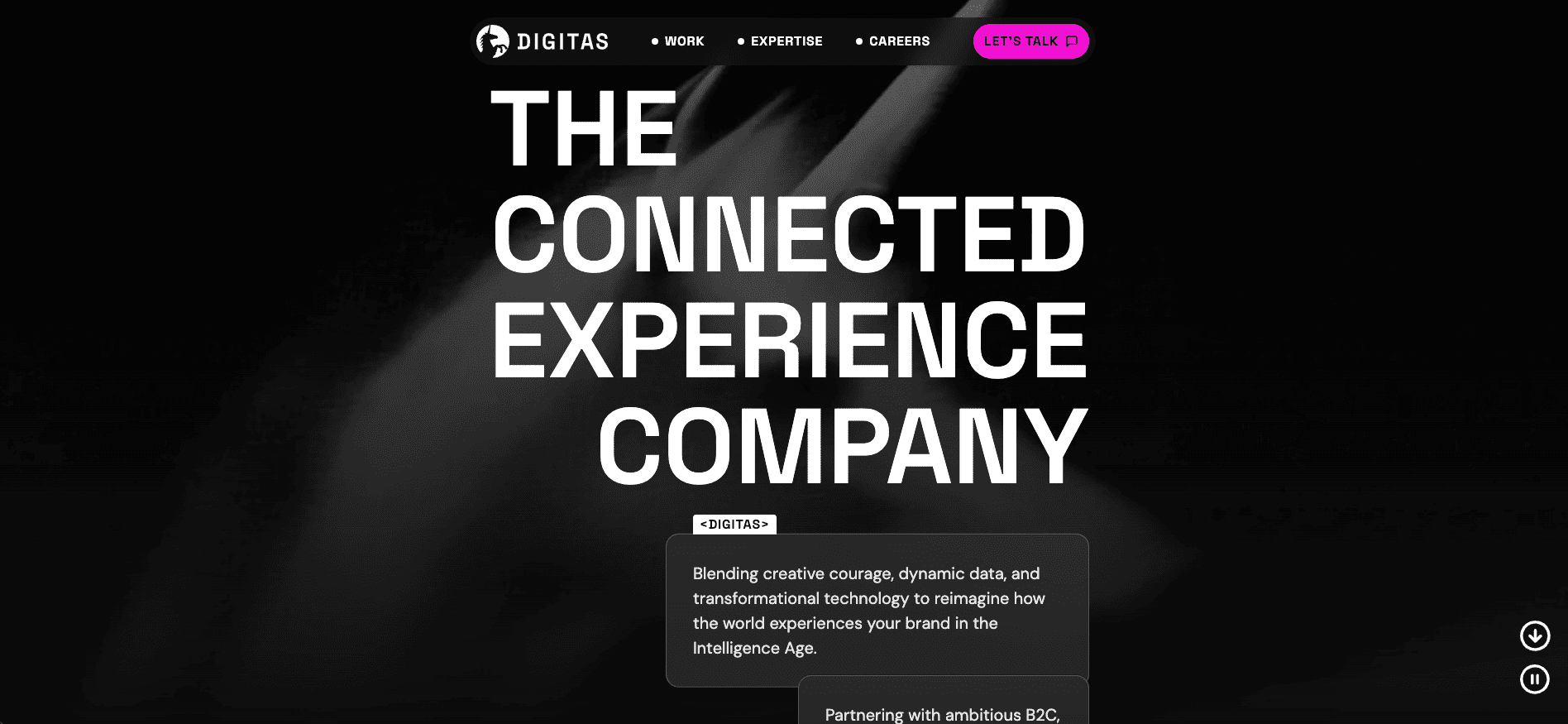 Digitas UK homepage screenshot