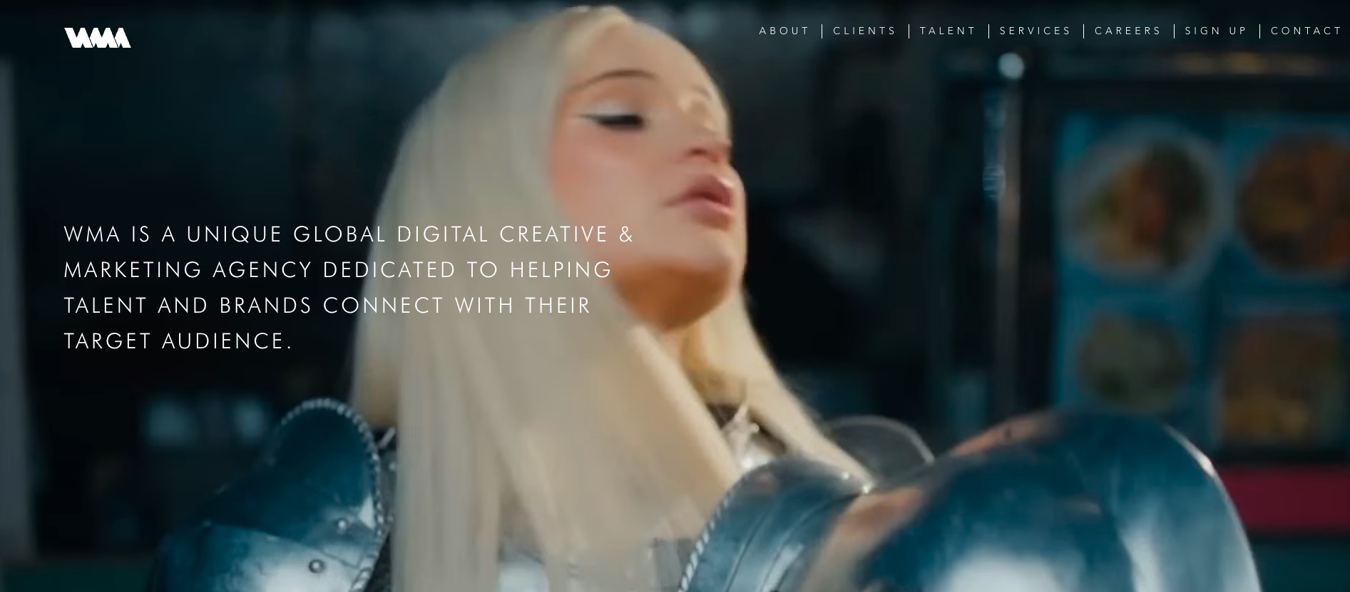 Weller Media Agency homepage screenshot