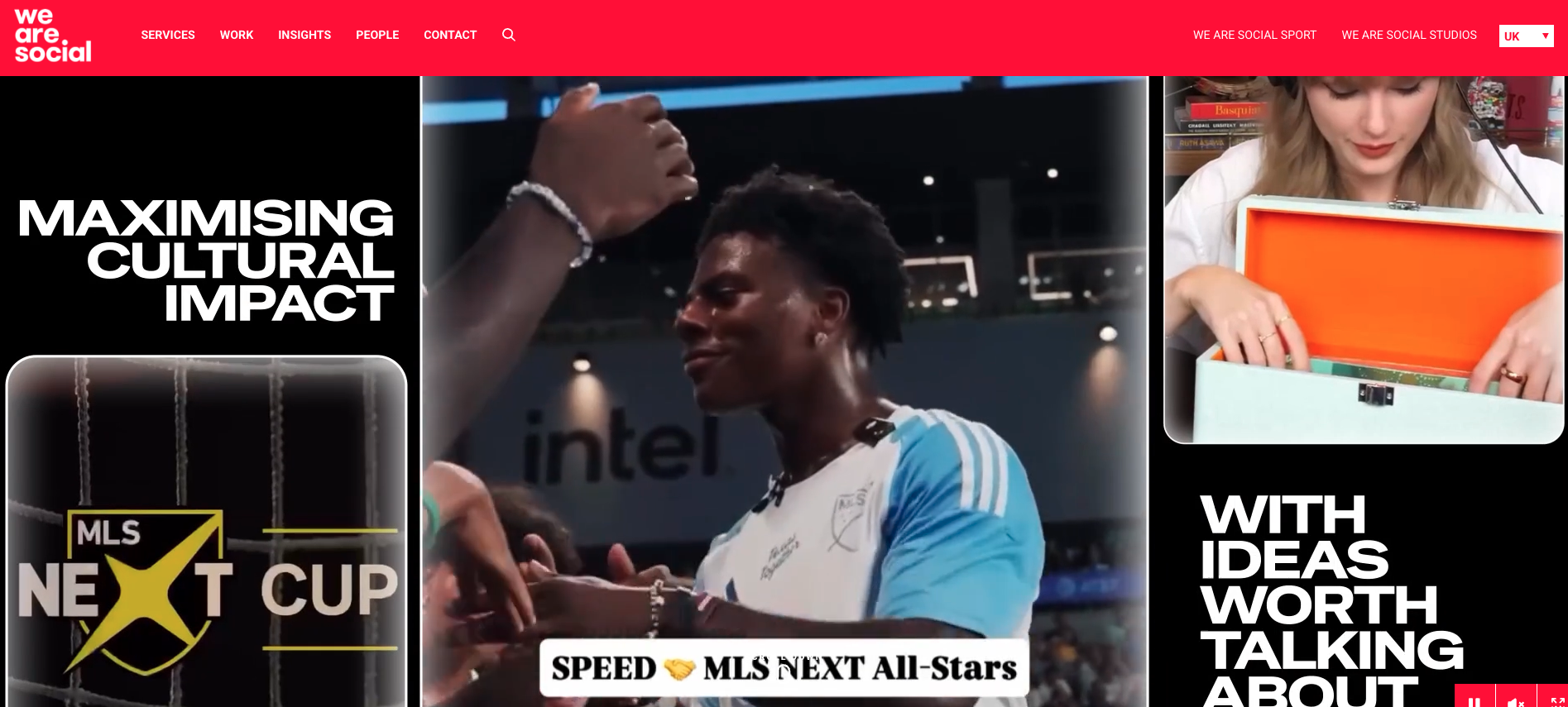 We Are Social homepage screenshot