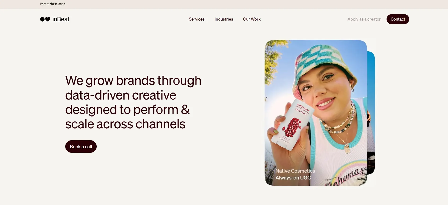 inBeat Agency creates creator-led performance campaigns for growth brands.