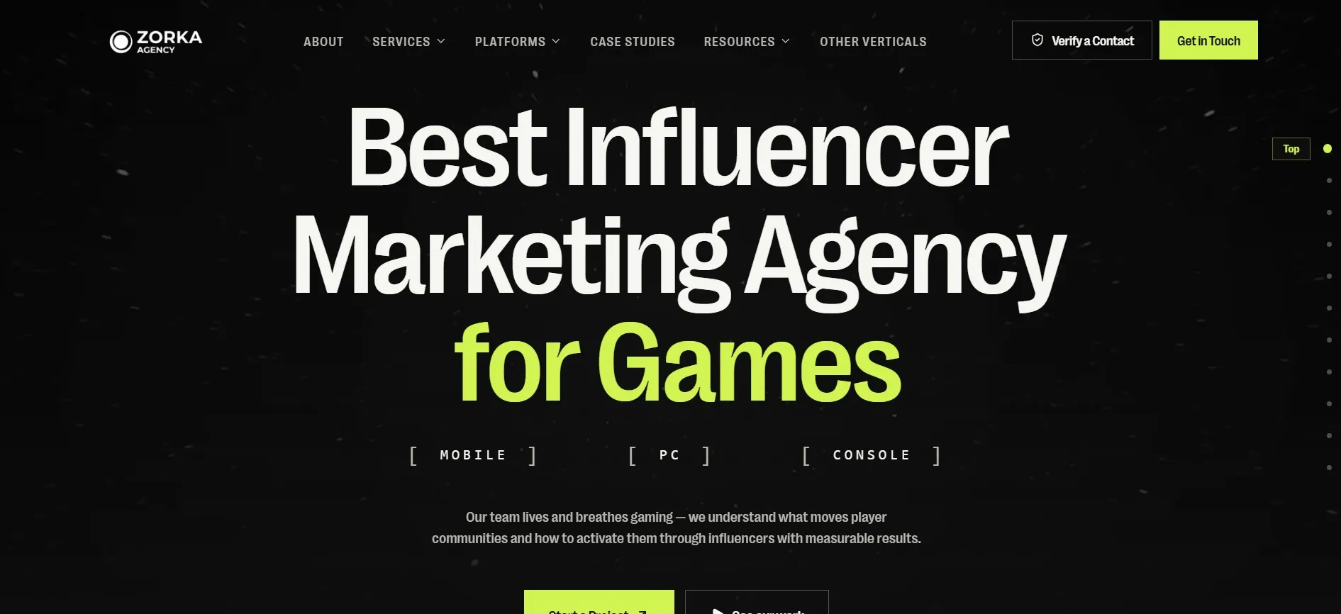 Zorka Agency runs creator and performance campaigns for gaming brands.