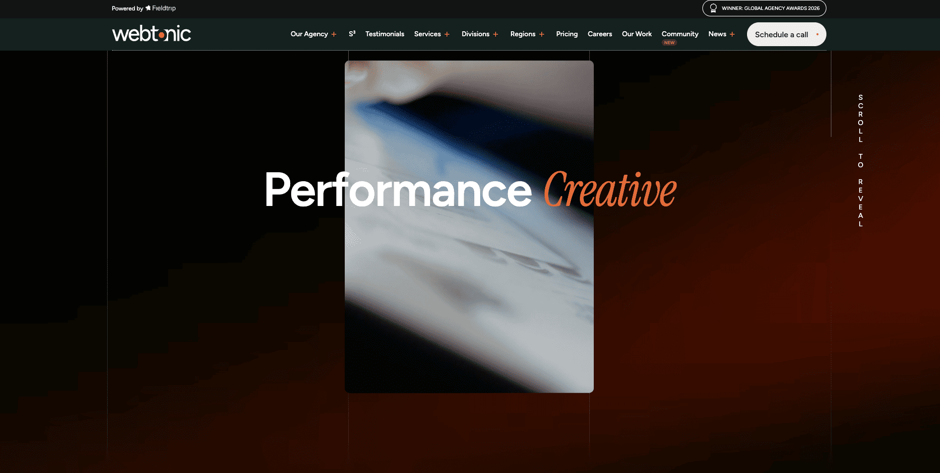 Web Tonic team building performance creative and paid media testing programs.