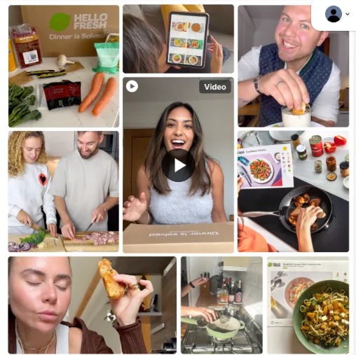 Creator-led content from the HelloFresh campaign that cut CPAs by 20%
