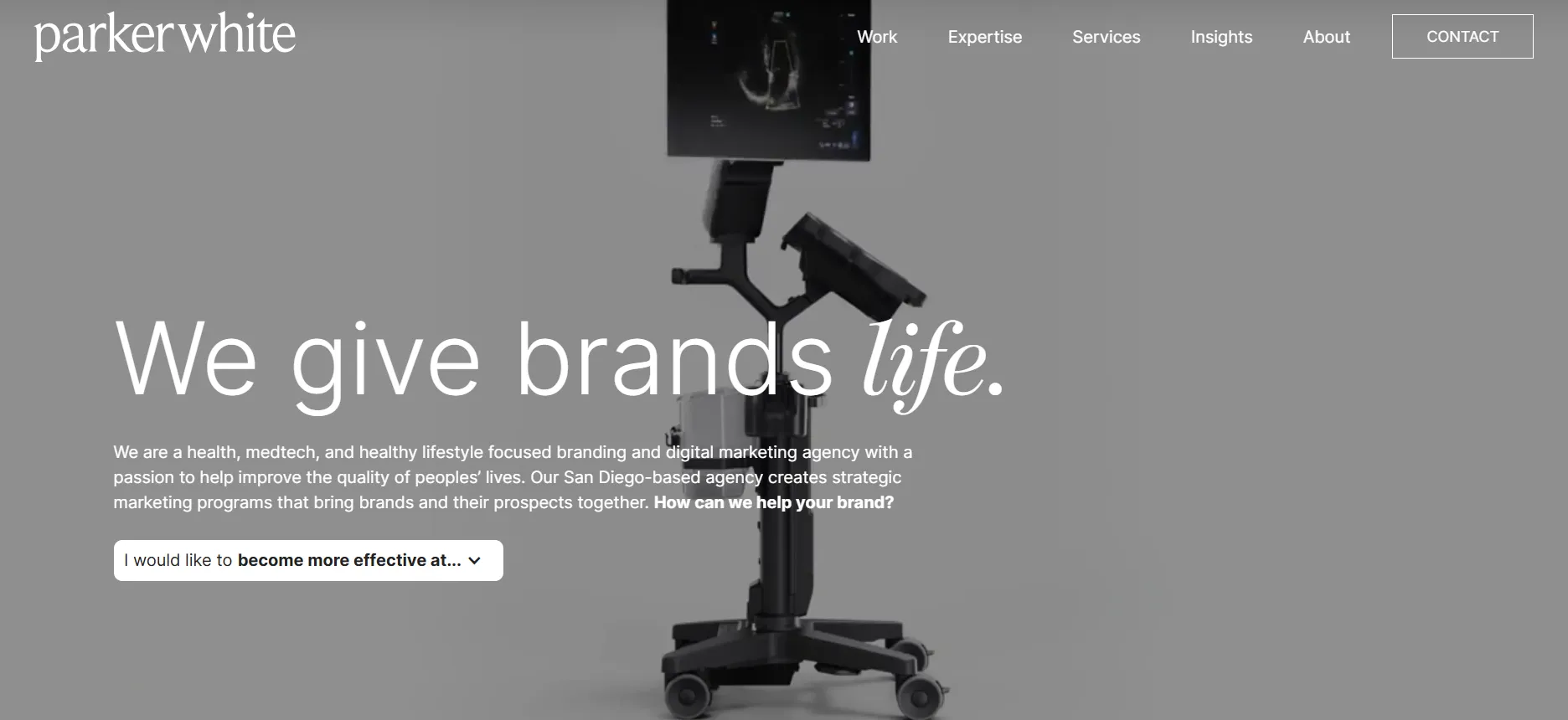ParkerWhite creates MedTech launches and healthcare marketing campaigns.