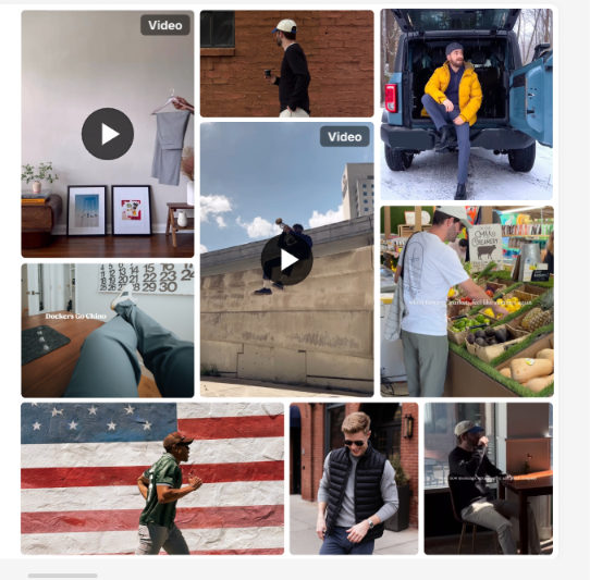 Clothing creator campaign collage supplied with the Docker case study