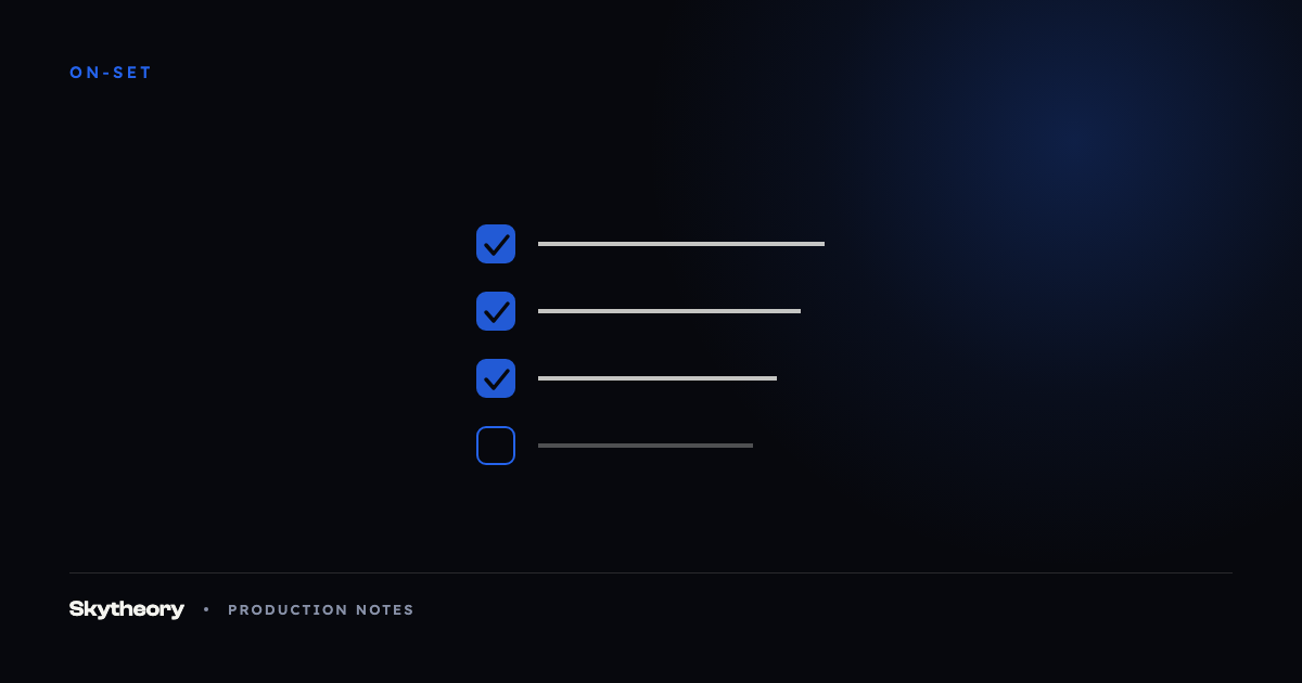 Illustration: a checklist with three items ticked