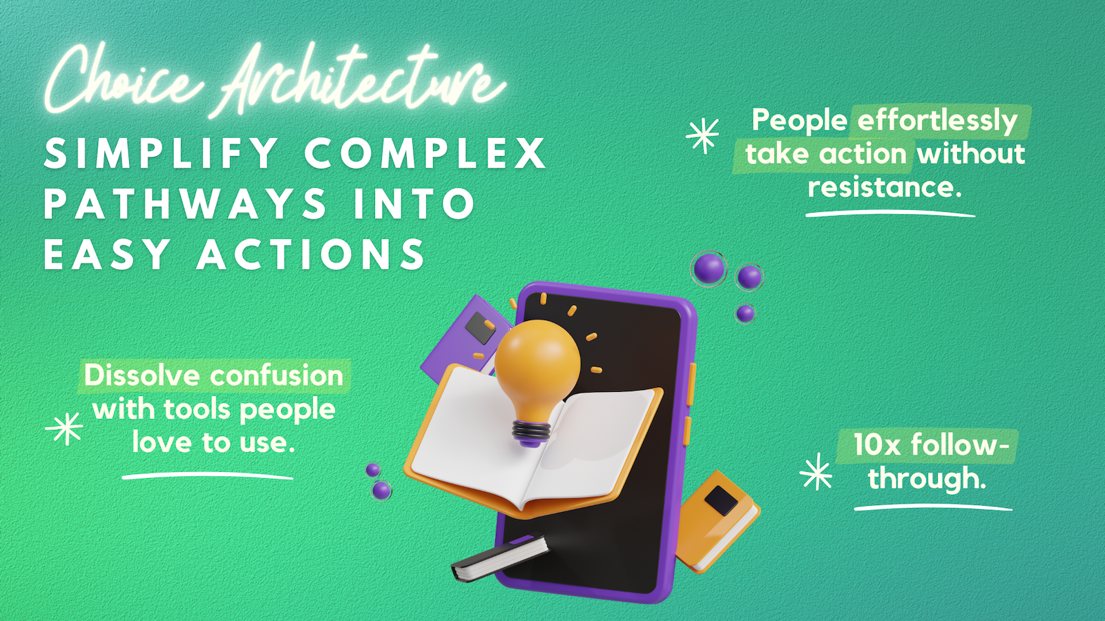 Choice Architecture Essentials • The Secret to High Follow-though 